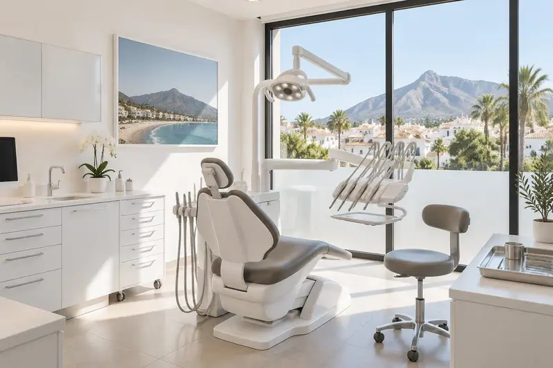 Interior de una clínica dental moderna en San Pedro Alcántara