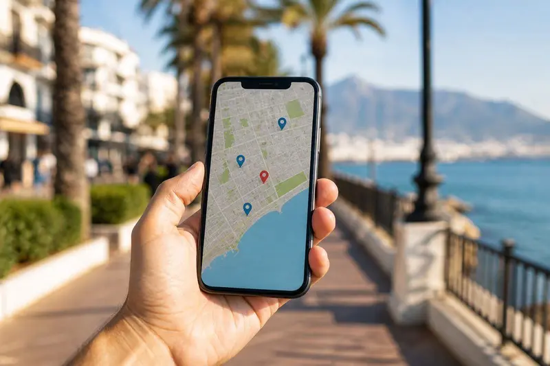 Cómo salir en Google Maps en Marbella